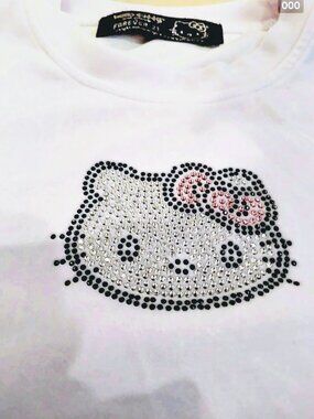 Hello Kitty Forever 21 Velour Fitted Crop Top, Hello Kitty Pink PJ Pants